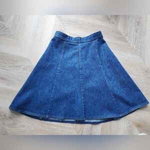 Beautiful Vintage Denim Highwaist Mini Skirt